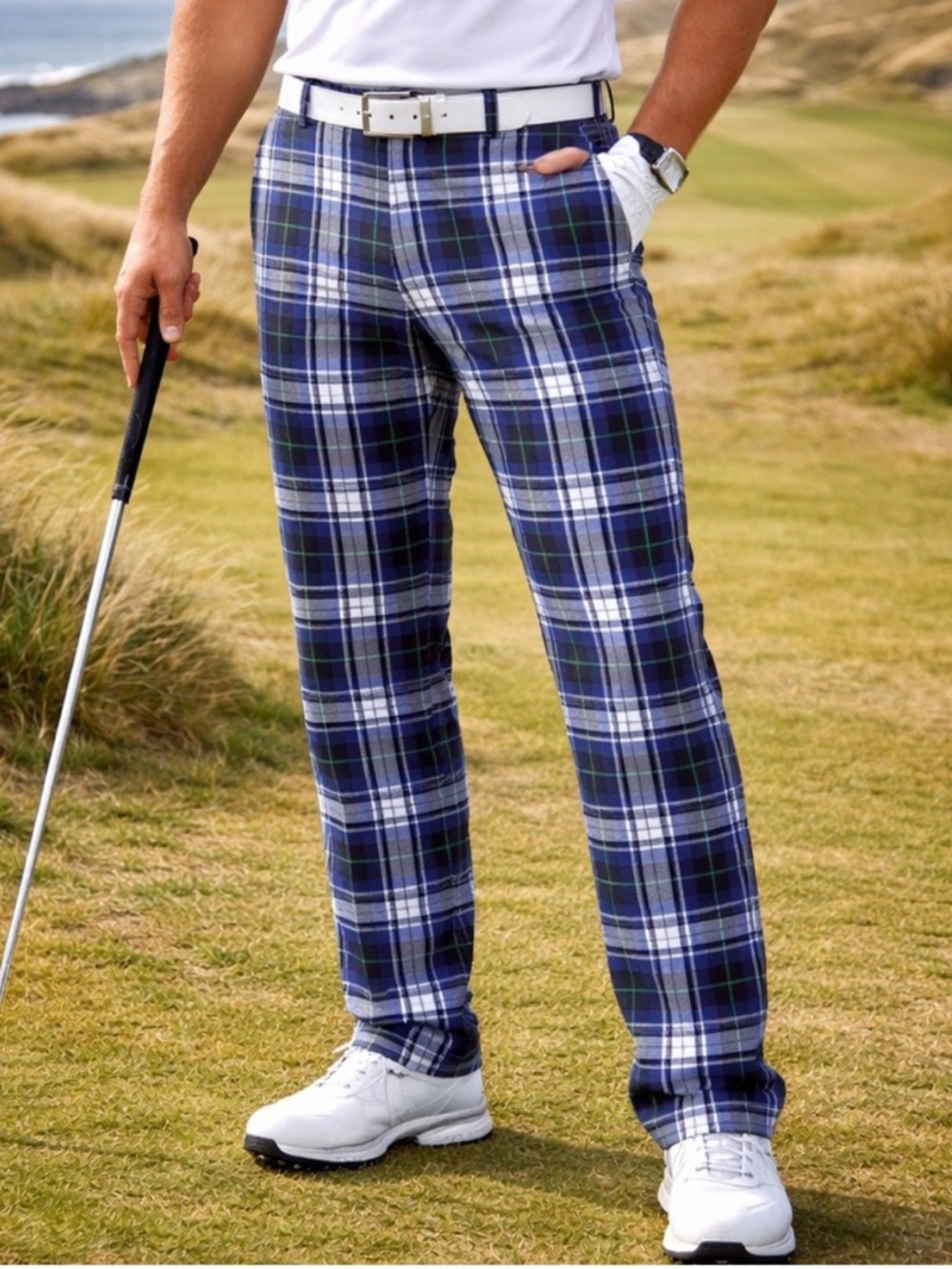 Ian Poulter IJP Designs tartan golf pants